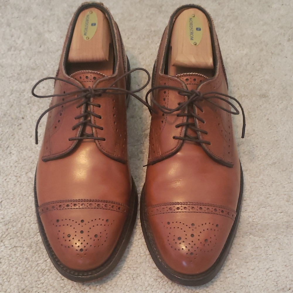 Allen Edmonds Tan Leather Oxford Shoes